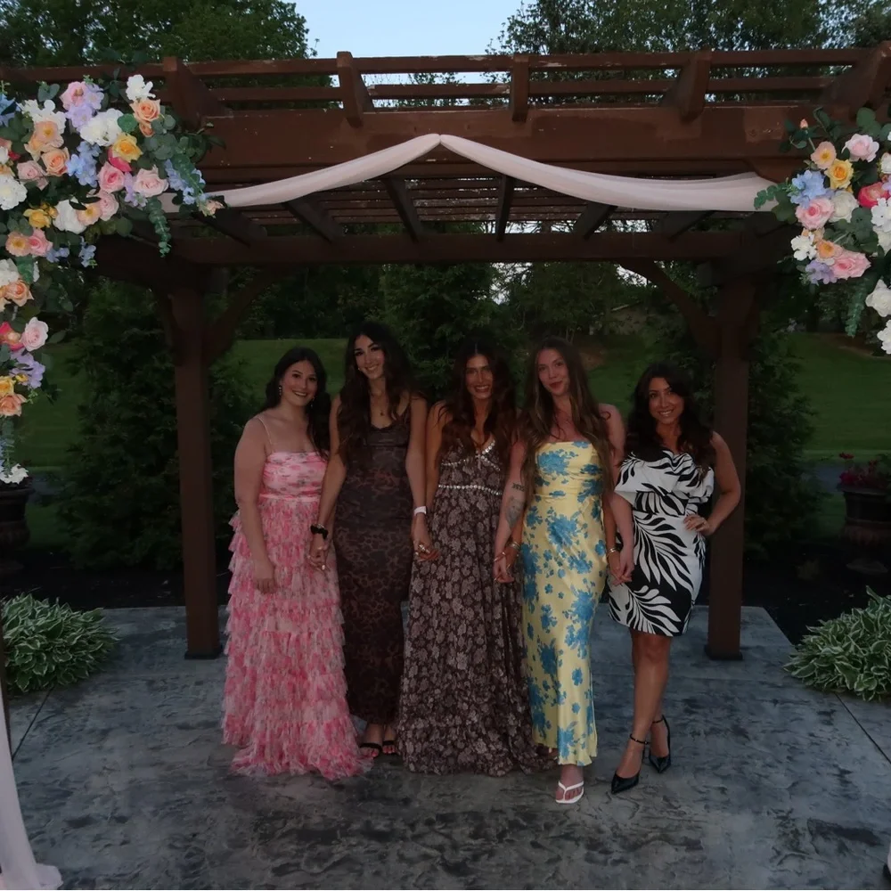 V. Chapman The Scarlette Dress in Chocolate Peony Print - Picture 4 of 4